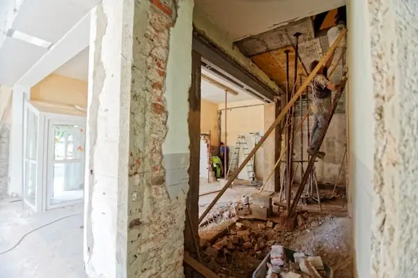 Full house renovation in progress on a Victorian terrace in Ealing, West London by Soraiz Builders