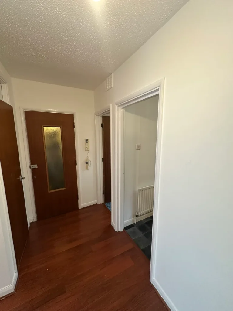 The hallway, repainted to match, Brockley