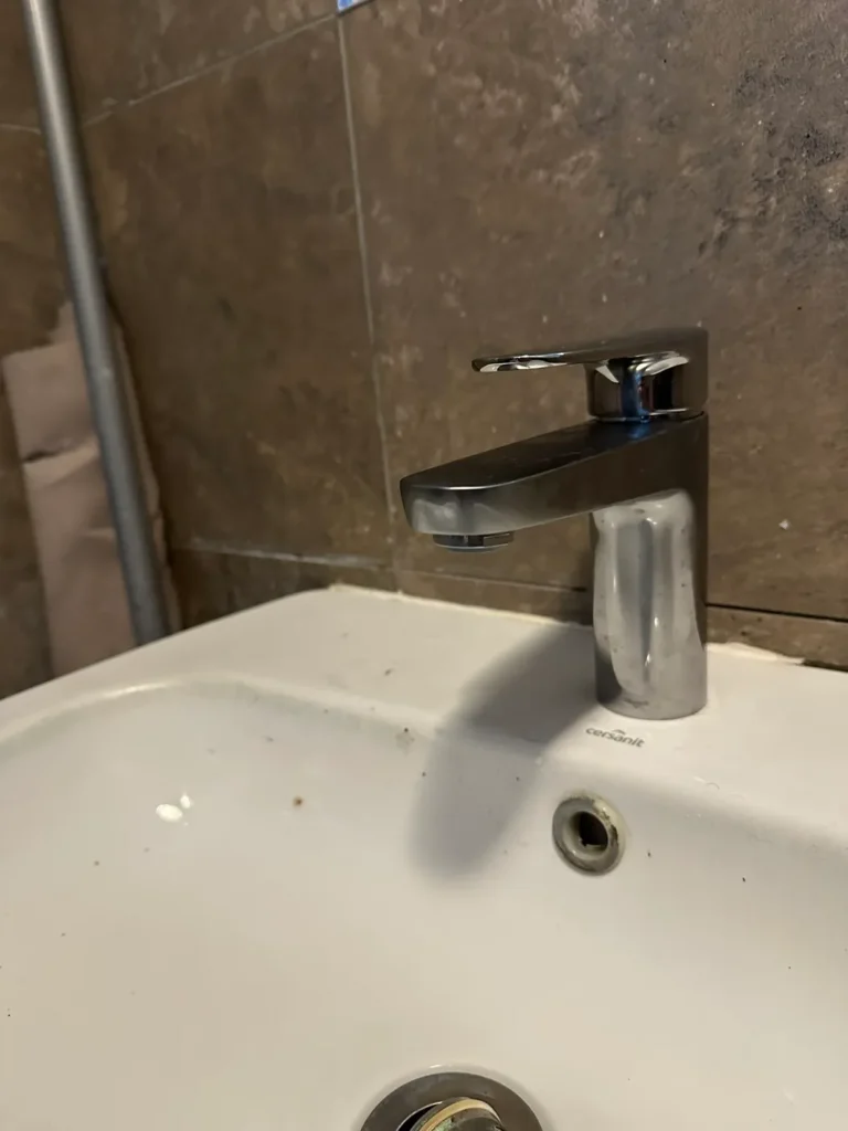 January 2026: a new single-lever basin mixer fitted, Deptford