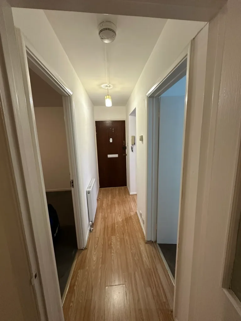 The hallway finished in the same flooring, Harrow Weald