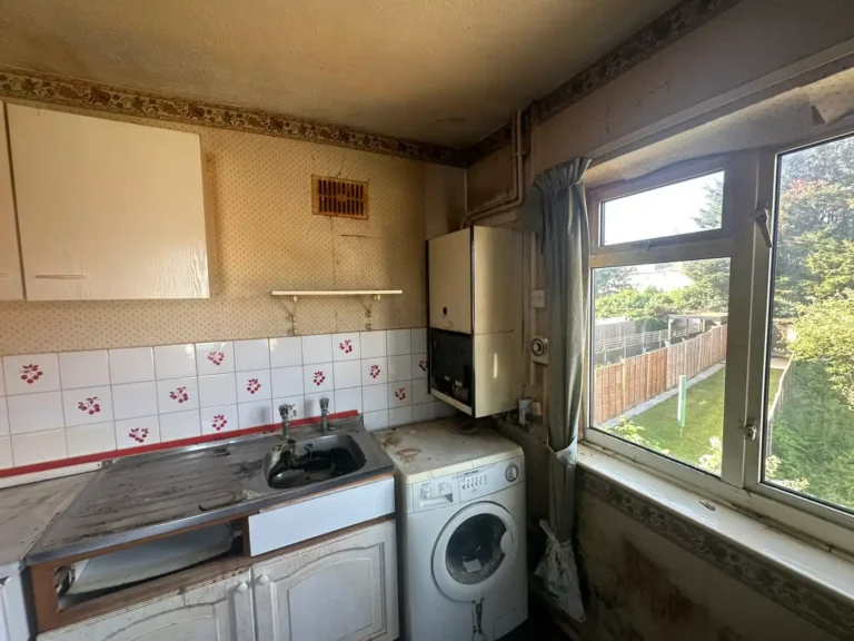 The original kitchen before it was stripped out, Blendon, Sidcup