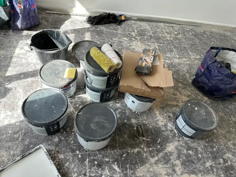 Mist coat and paint on site as decorating starts, Blendon, Sidcup