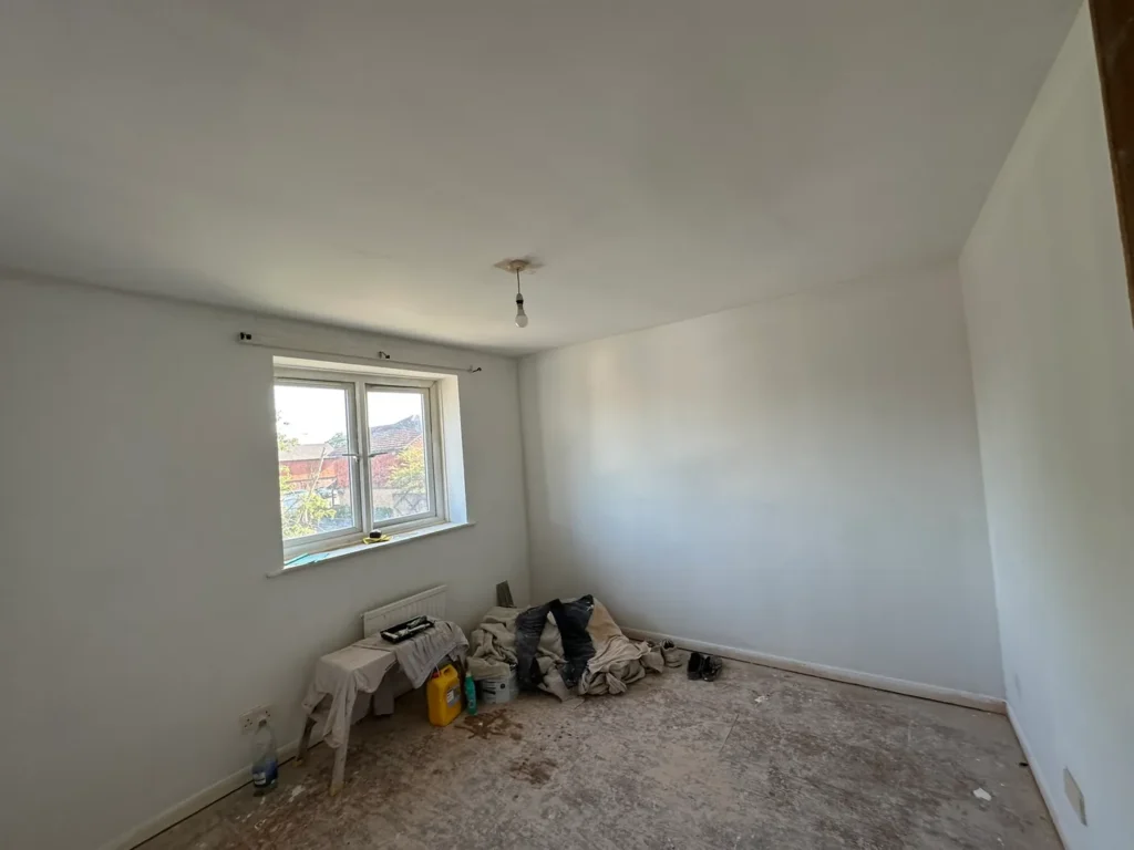 The first room painted, Wexham Court, Slough