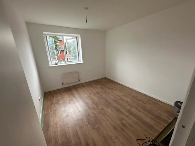 Wood-effect flooring fitted, Wexham Court, Slough