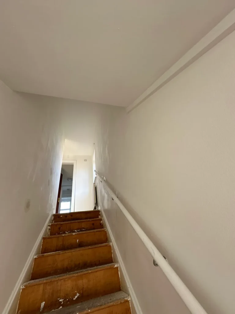 The stairwell repainted, Hollybush, Welwyn Garden City