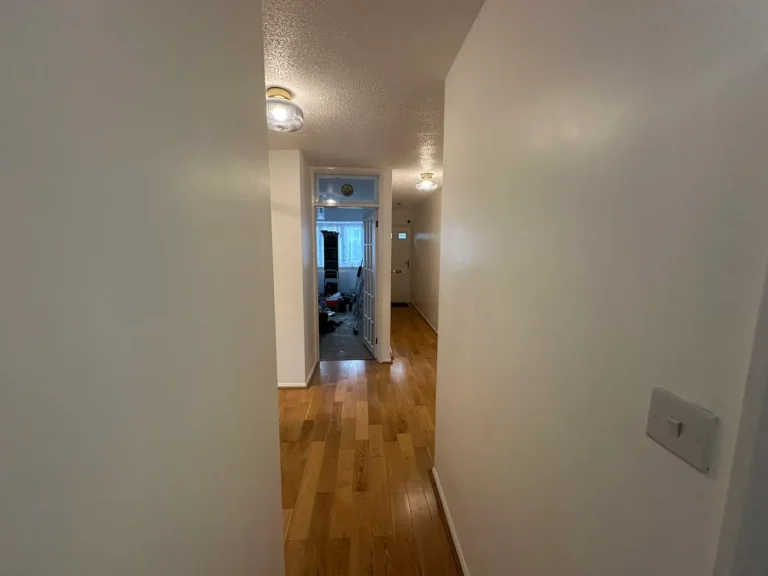 April 2025: the repainted hallway of the ground-floor flat, North Finchley
